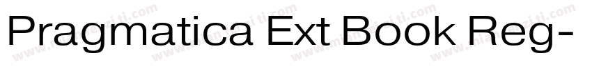 Pragmatica Ext Book Reg字体转换